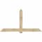Ekena Millwork Eugene Rough Sawn Timber Gable Bracket, Douglas Fir, 84"W x 45"H x 6"D x 6"F, 13/12 Pitch GBW084X45X0606EUG00RDF - alternate 1